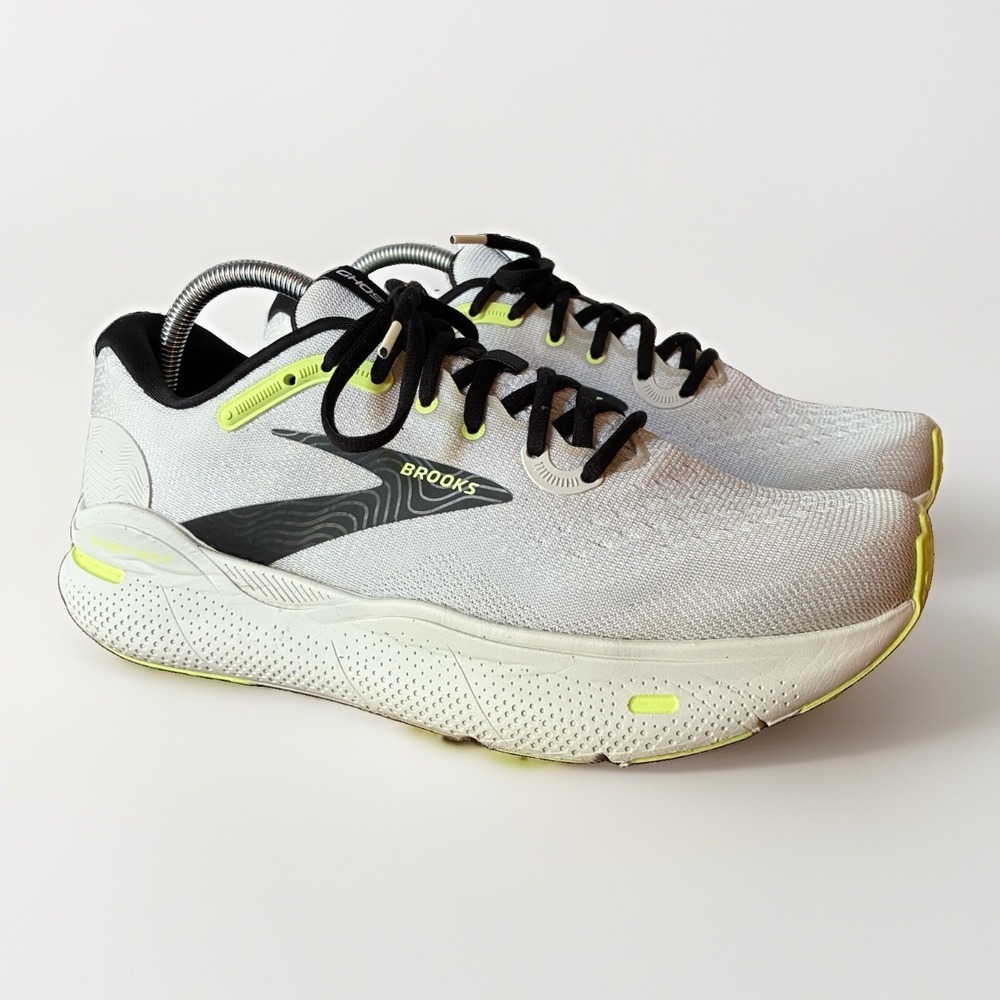 Brooks Ghost Max Cushioned Comfort Running Walking Shoes Sneakers Gray Mens 10